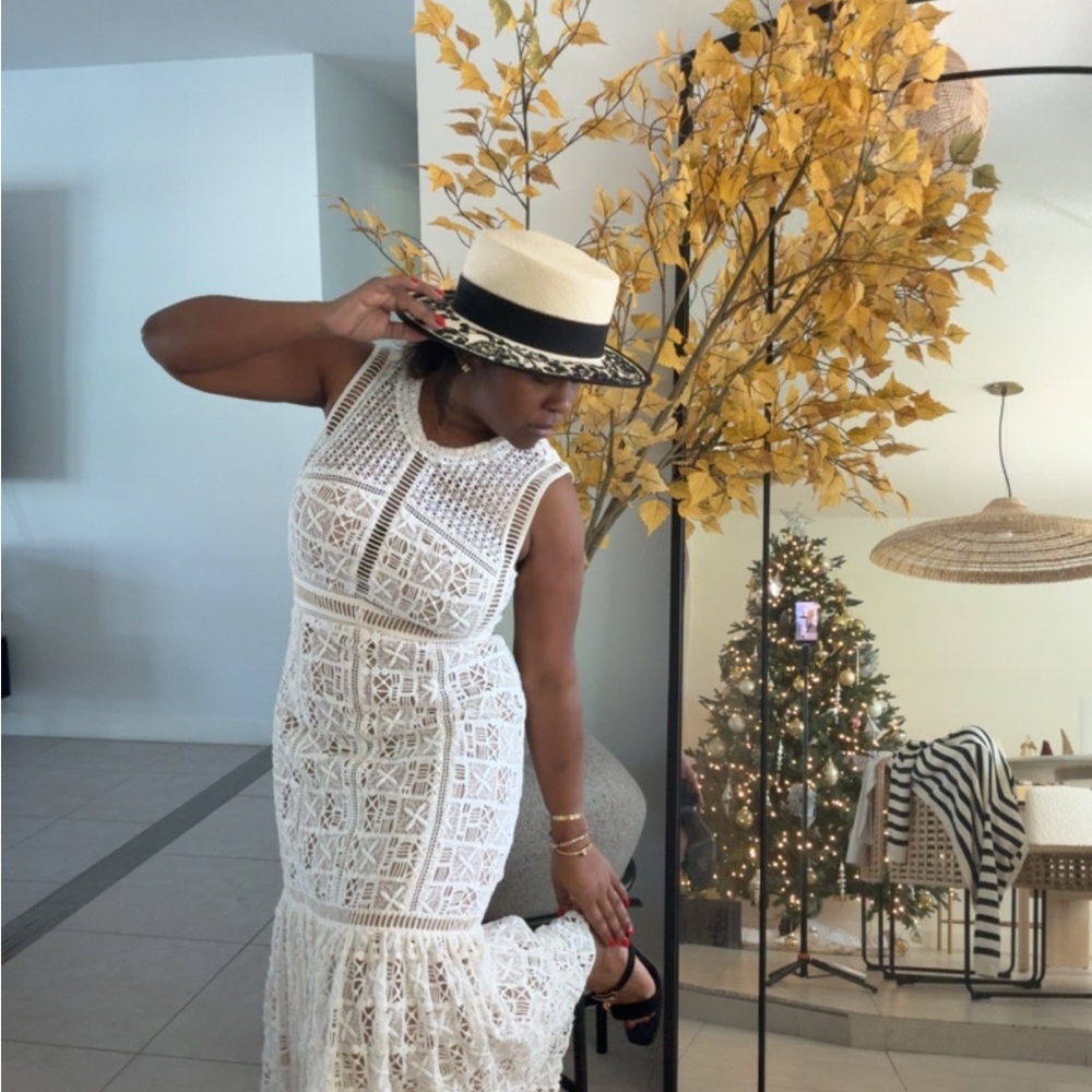 Rebecca Taylor White Lace Maxi Dress